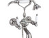 Смеситель для ванны Timo Ritz 0144Y-1 Silver