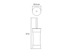 Щетка для унитаза Wasserkraft Wern K-7527