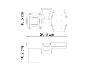 Держатель стакана и мыльницы Wasserkraft Wern К-2526