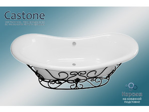 Ванна из литьевого мрамора Castone Корсика ковка 190*86
