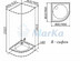 Душевой уголок 1 Marka Bella 90*90