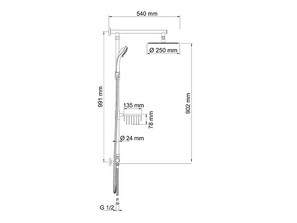 Душевая стойка Wasserkraft A038