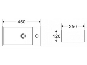 Раковина накладная BelBagno BB1044