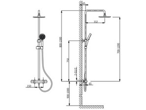 Душевая стойка Timo Termo SX-1050