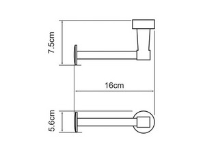  Держатель туалетной бумаги Wasserkraft Isen К-4096