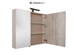Зеркальный шкаф AQUANET Мадейра 100 дуб кантри