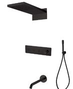 Душевой комплект Boheme Fusion 130-2-B С ВНУТРЕННЕЙ ЧАСТЬЮ, Black