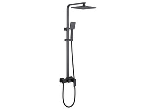 Душевая стойка  ABBER  Daheim AF8220B без излива, черная матовая