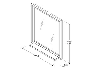 Зеркало CAPRIGO JARDIN 70