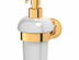 Держатель с емкостью для жидкого мыла 3SC Stilmar Gold STI 205