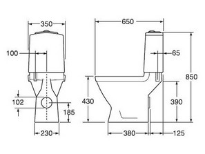 Унитаз моноблок Gustavsberg Logic GB115695301707 