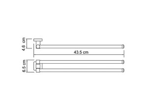 Держатель полотенец рога Wasserkraft Lippe К-6500