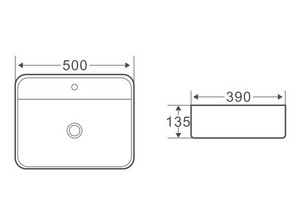 Раковина накладная BelBagno BB1321