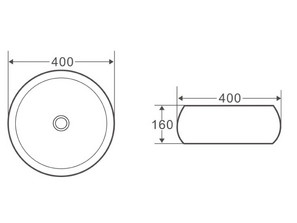 Раковина накладная BelBagno BB1065