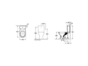 Унитаз моноблок Gustavsberg Saval 2.0 7G040101