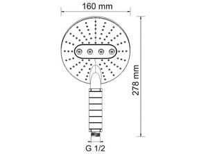 Душевая лейка Wasserkraft A059