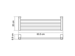 Полка для полотенец Wasserkraft Leine К-5011