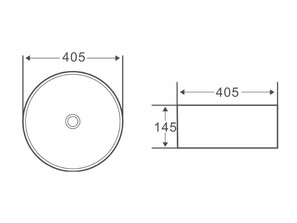 Раковина накладная BelBagno BB1409H300