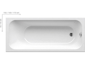 Ванна акриловая Ravak Chrome  150*70