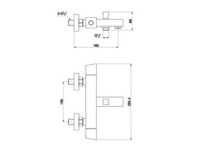 Смеситель для ванны Timo Tetra 0174Y