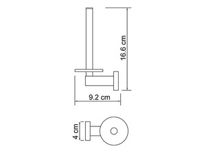 Держатель туалетной бумаги Wasserkraft Lippe К-6597