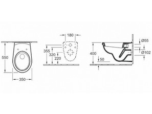 Унитаз подвесной  Gustavsberg Saval 2.0 7G061001