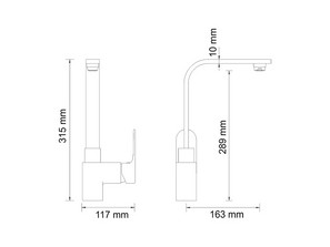 Смеситель для кухни  Wasserkraf Dinkel 5807