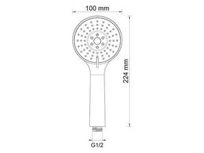Душевая лейка Wasserkraft A002