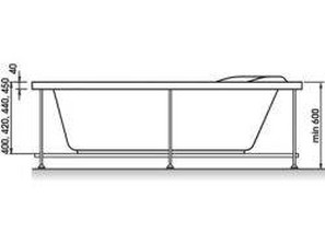 Ванна акриловая 1MarKa Dinamica 180x80   