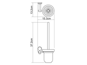  Щетка для унитаза  Wasserkraft Main K-9227C