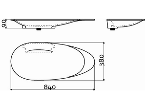 Раковина накладная Clou First CL/02.27011