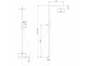 Душевая стойка ABBER Wasser Kreis AF8160B 