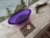Прозрачная ванна ABBER Kristall AT9702Amethyst фиолетовая