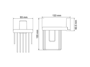  Держатель освежителя Wasserkraft Leine К-5045