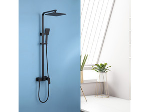 Душевая стойка  ABBER  Daheim AF8220B без излива, черная матовая