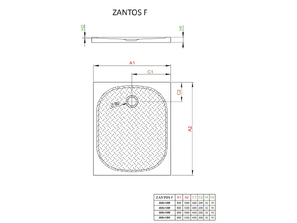 Душевой поддон Radaway Zantos F 120*90