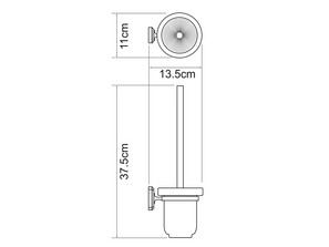 Щетка для унитаза Wasserkraft Oder K-3027C