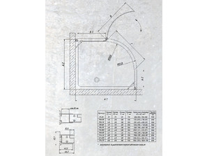 Душевой уголок Vegas Glass AFS-F-one 100x90 L/R