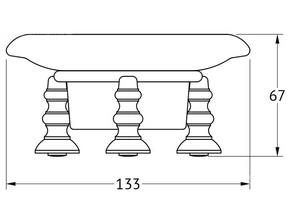 Мыльница настольная 3SC Stilmar Un Chrome STI 028