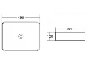 Раковина накладная BelBagno BB1386
