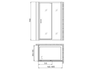 Душевой уголок Gemy Sunny Bay S28191A-A90