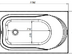 Ванна акриловая AQUANET West 120*70