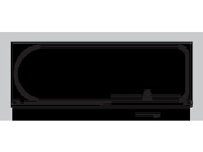 Шторка на ванну Vegas Glass ZV+ZVF 150*90