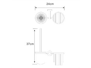 Держатель освежителя и щетки для унитаза Wasserkraft Donau K-9435