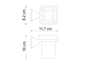Подстаканник стеклянный Wasserkraft Wern  К-2528