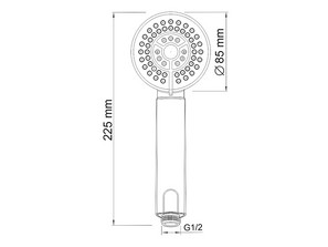 Душевая лейка Wasserkraft A035