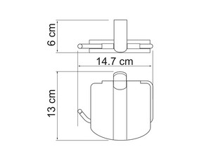 Держатель туалетной бумаги с крышкой Wasserkraft Berkel К-6825