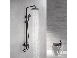 Душевая стойка  ABBER  Eleganz AF8316B с изливом, черная