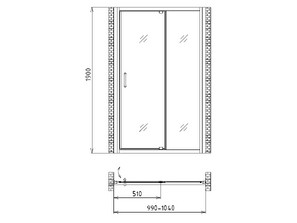 Душевая дверь Gemy Sunny Bay S28191A