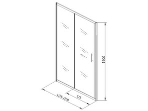 Душевая дверь Kolpa - san Q-line TV/2D 120